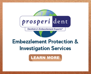 Prosperident logo in a bronze box indicating they are a bronze partner