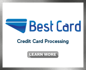Best Card logo in a platinum colored box indicating they are a platinum partner