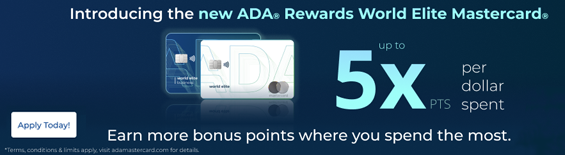 Mastercard 5x points ad